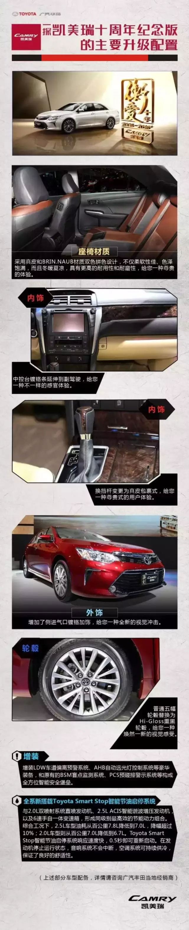 全新凱美瑞十周年紀(jì)念版榮耀上市,現(xiàn)接受預(yù)定！